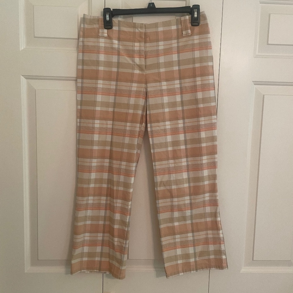 Plaid capris